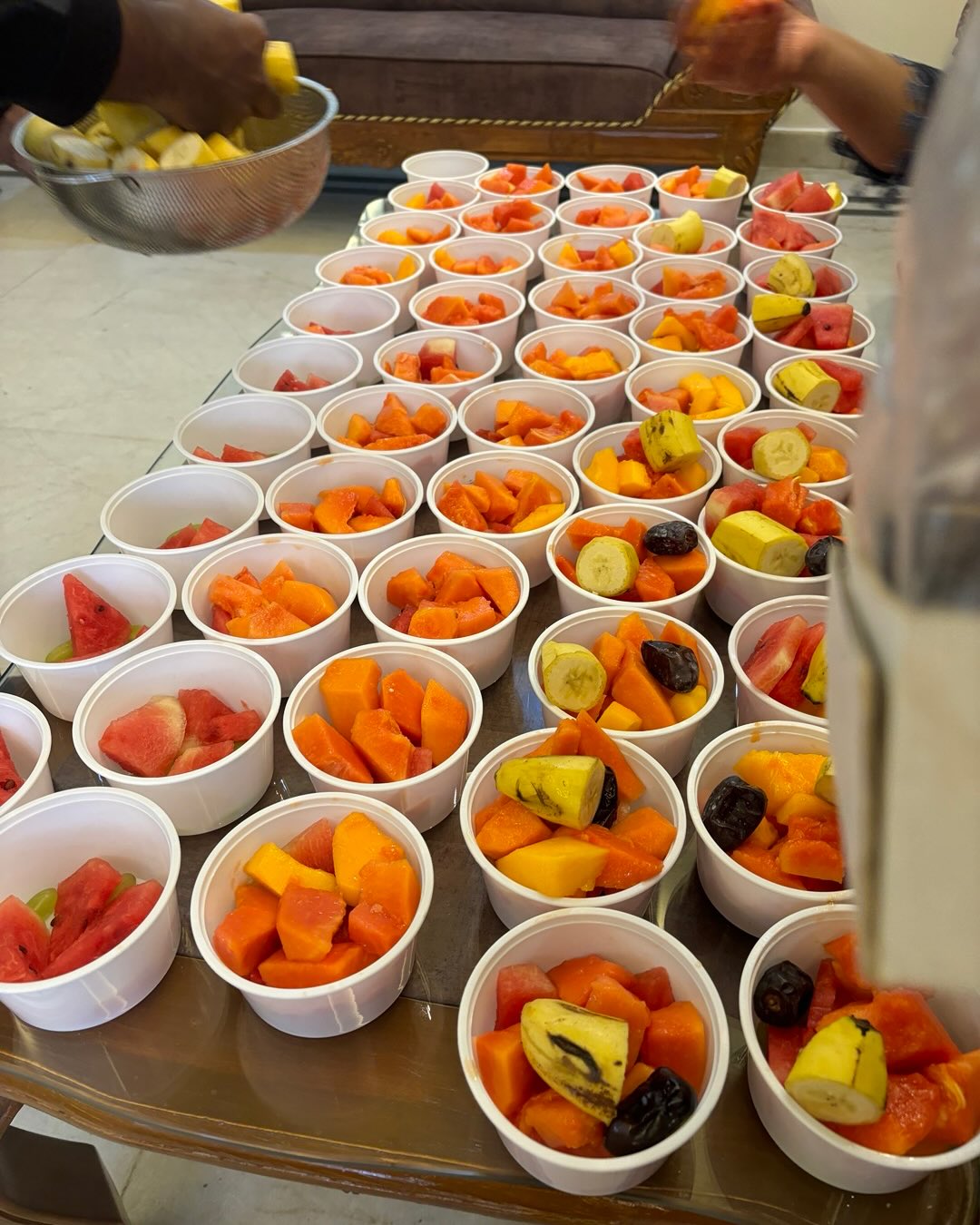 Food being prepared for those in need