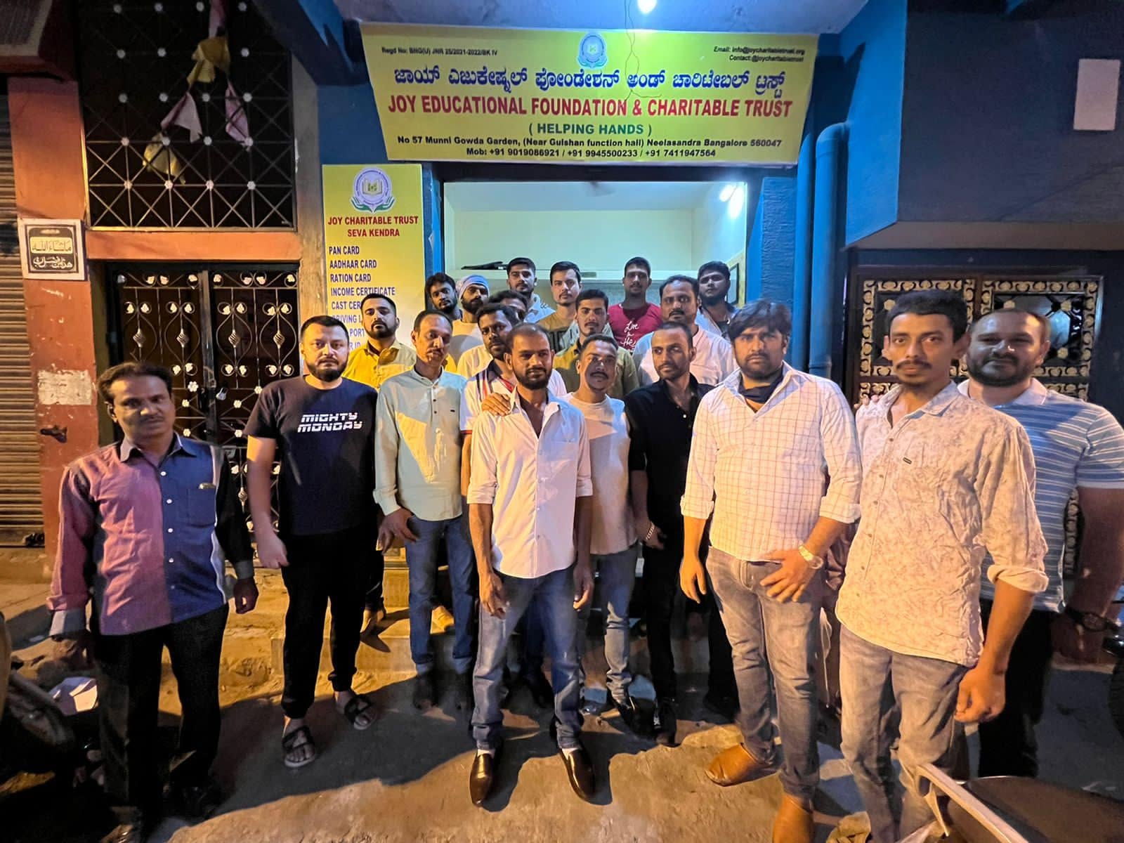 Our team working together in the community